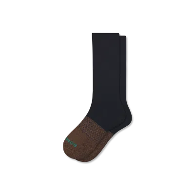 Bombas Marl Calf Socks In Black