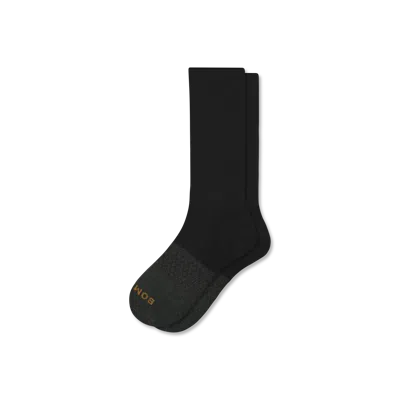Bombas Marl Calf Socks In Black