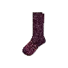 Bombas Marl Calf Socks In Black Plum