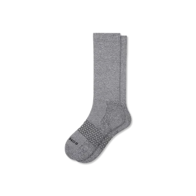 Bombas Marl Calf Socks In Charcoal