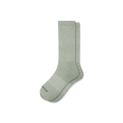 Bombas Marl Calf Socks In Green