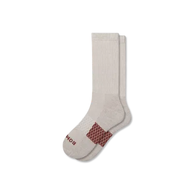 Bombas Marl Calf Socks In Natural Rust