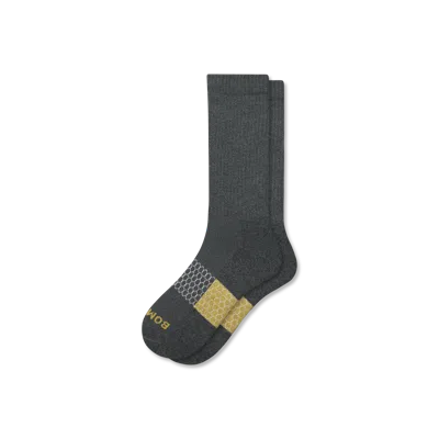 Bombas Marl Calf Socks In Navy Sage