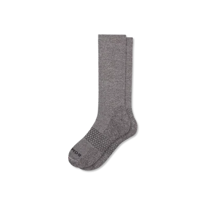 Bombas Marl Calf Socks In Walnut