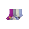 Bombas Marl Half Calf Sock 4-pack In Pink Blue Mix