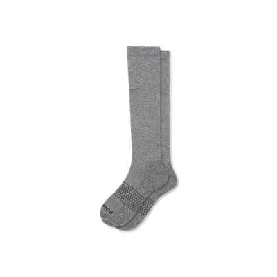 Bombas Marl Knee High Socks In Charcoal