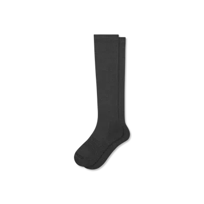 Bombas Marl Knee High Socks In Washed Black