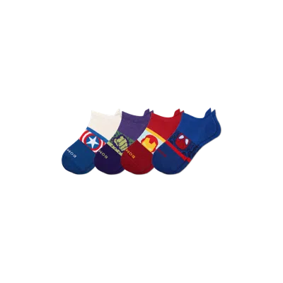 Bombas Marvel | Adult Ankle Sock 4-pack In Avengers Mix