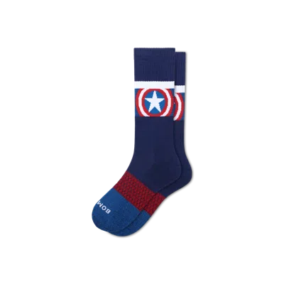 Bombas Marvel | Adult Calf Socks In Captain America