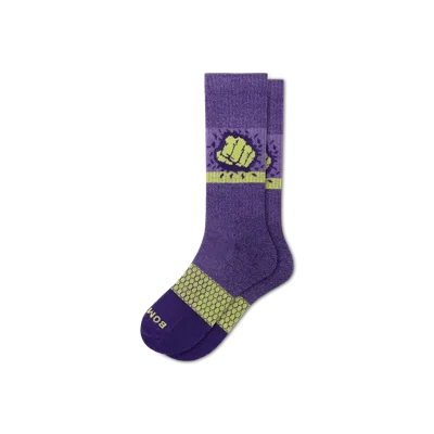 Bombas Marvel | Adult Calf Socks In Hulk