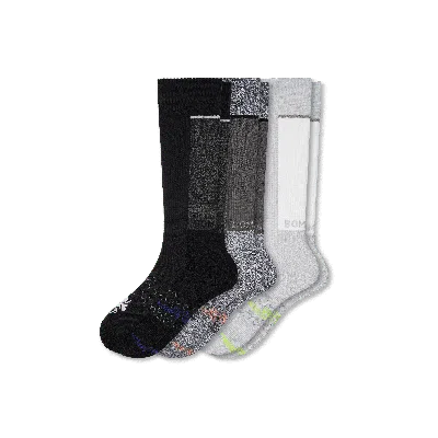 Bombas Medical Grade Compression Knee High Sock 3-pack (20-30mmhg) In Black Charcoal Grey
