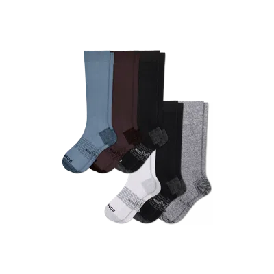 Bombas Medical Grade Compression Knee High Sock 6-pack (20-30mmhg) In Sea Core Mix