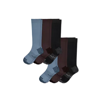 Bombas Medical Grade Compression Knee High Sock 6-pack (20-30mmhg) In Sea Ganache Mix