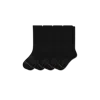 Bombas Merino Blend Ultra-stretch Calf Sock 4-pack In Black