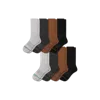 Bombas Merino Blend Ultra-stretch Calf Sock 8-pack In Brown
