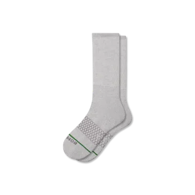 Bombas Merino Blend Ultra-stretch Calf Socks In Silver