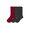 Bombas Merino Cashmere Blend Fine Rib Calf Sock 3-pack