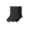 Bombas Merino Cashmere Blend Fine Rib Calf Sock 3-pack In Multi