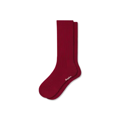 Bombas Merino Cashmere Blend Fine Rib Calf Socks