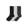 Bombas Merino Cashmere Blend Rib Calf Sock 3-pack In Multi