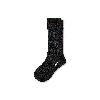 Bombas Merino Cashmere Blend Rib Calf Socks In Black