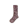 Bombas Merino Cashmere Blend Rib Calf Socks In Mineral Purple