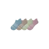 Bombas Merino Wool Blend Ankle Sock 4-pack In Aqua Peony Mix