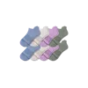 Bombas Merino Wool Blend Ankle Sock 8-pack In Violet Orchid Mix