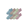 Bombas Merino Wool Blend Ankle Sock 8-pack In Aqua Peony Mix
