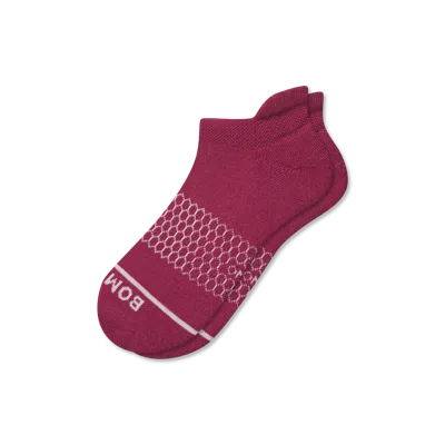 Bombas Merino Wool Blend Ankle Socks In Red