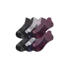 Bombas Merino Wool Blend Athletic Ankle Sock 6-pack In Gray