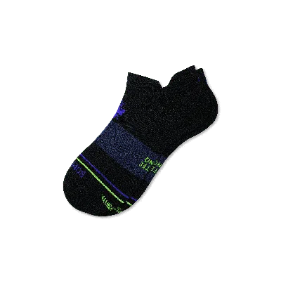 Bombas Merino Wool Blend Athletic Ankle Socks In Black