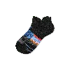 Bombas Merino Wool Blend Athletic Ankle Socks In Black Sky