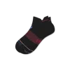 Bombas Merino Wool Blend Athletic Ankle Socks In Black Wine