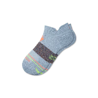 Bombas Merino Wool Blend Athletic Ankle Socks In Ocean Fog