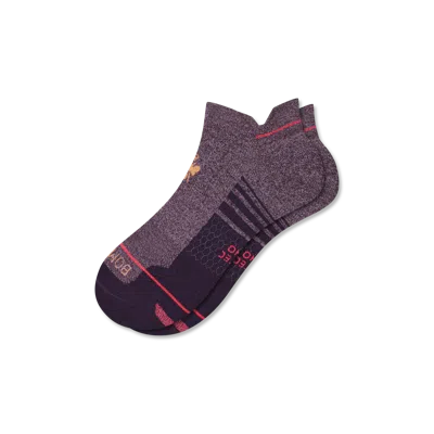 Bombas Merino Wool Blend Athletic Ankle Socks In Red