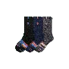 Bombas Merino Wool Blend Athletic Calf Sock 3-pack In Navy Black Mix