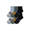 Bombas Merino Wool Blend Athletic Quarter Sock 6-pack In Moss Ocean Mix
