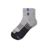 Bombas Merino Wool Blend Athletic Quarter Socks In Gray