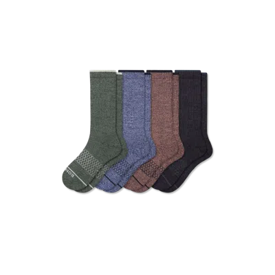 Bombas Merino Wool Blend Calf Sock 4-pack In Multi
