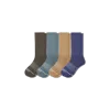 Bombas Merino Wool Blend Calf Sock 4-pack In Navy Oak Mix