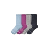 Bombas Merino Wool Blend Calf Sock 4-pack In Purple Blue Multi