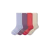 Bombas Merino Wool Blend Calf Sock 4-pack In Surf Flower Mix