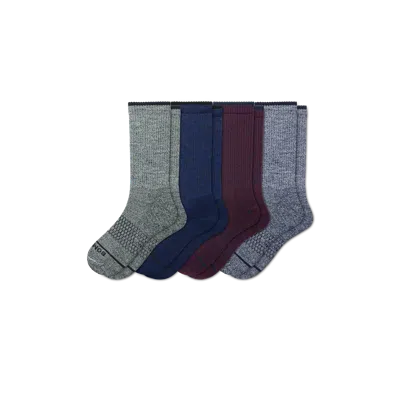 Bombas Merino Wool Blend Calf Sock 4-pack In Multi