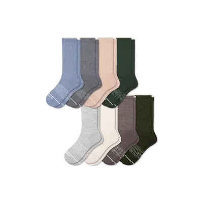 Bombas Merino Wool Blend Calf Sock 8-pack