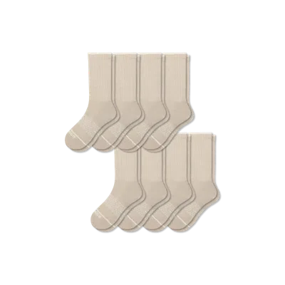 Bombas Merino Wool Blend Calf Sock 8-pack In Brown