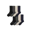 Bombas Merino Wool Blend Calf Sock 8-pack In Dark Mix