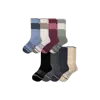 Bombas Merino Wool Blend Calf Sock 8-pack In Plum Night Neutral Mix