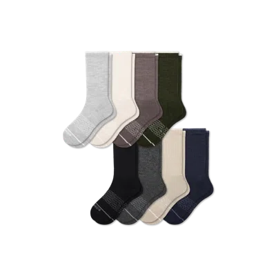 Bombas Merino Wool Blend Calf Sock 8-pack In Shades Mix