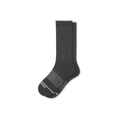 Bombas Merino Wool Blend Calf Socks In Brown